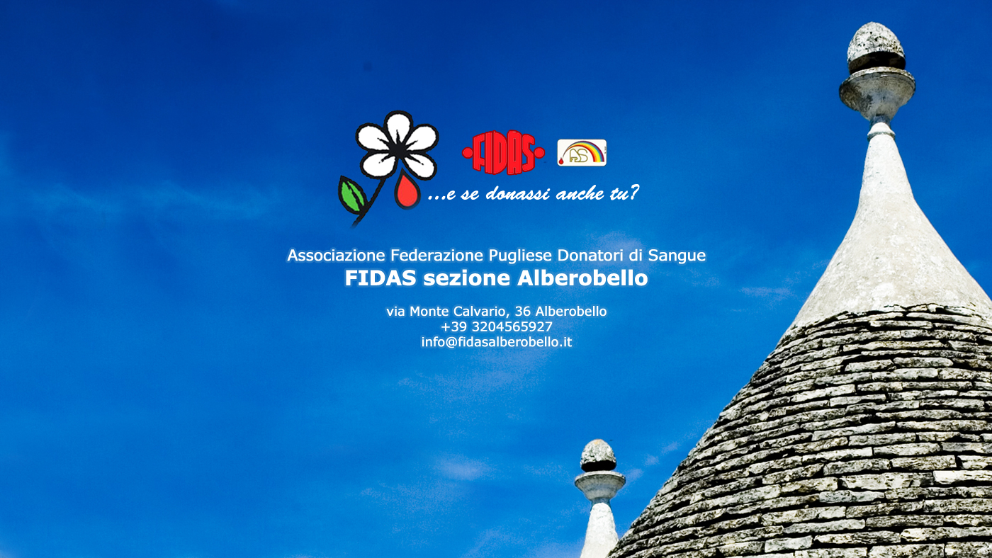 FIDAS ALBEROBELLO ASSOCIAZIONE DONATORI DI SANGUE